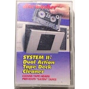 Discwasher System 2 Dual Action Tape Deck Cleaner Head Cleaning cassette tape